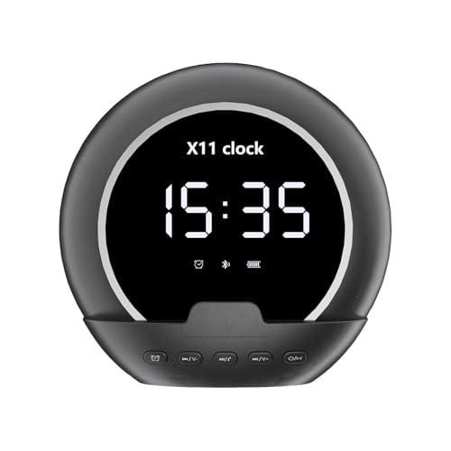Réveil sans fil avec haut-parleur et horloge numérique multifonction