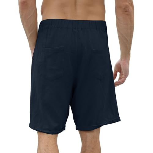 Short de lino para hombre verano casual talla XL miniatura 3