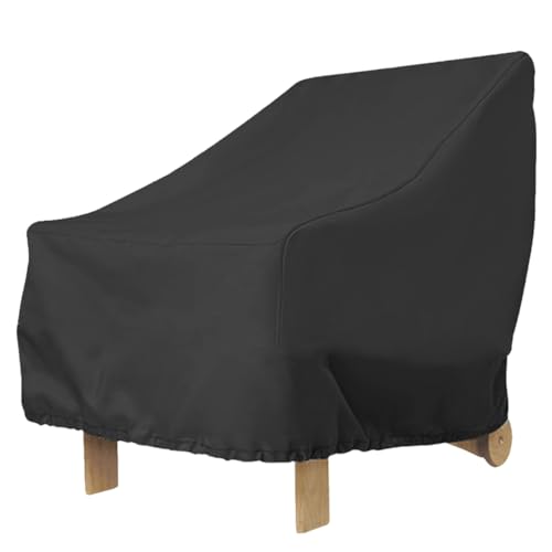 Adirondack Housse de Chaise de Jardin imperméable 91 x 85 x 80 cm en Tissu Oxford 210D pour Chaise Adirondack Noire Anti-poussière résistante aux Rayons UV...
