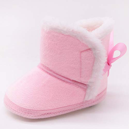 Prewalker Boys Girls Fuzzy Memory Foam Boot Solid Color Slippers Indoor Outdoor Rubber Sole Snow Slip Boots4