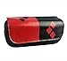 EU_LevinArt Harley Quinn Bleistiftbeutel Joker Leinwand Stiftetui Kinderschule Großtasche Harley Quinn Tragbare Kosmetiktasche (A)