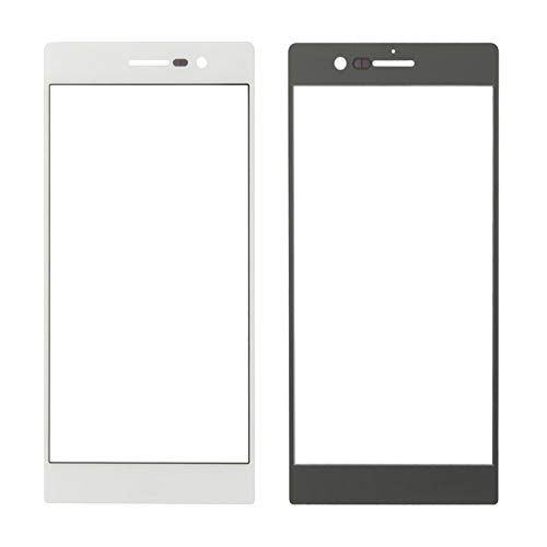 Lente de cristal frontal Huawei Ascend P7 pack 10 unidades color blanco alta claridad