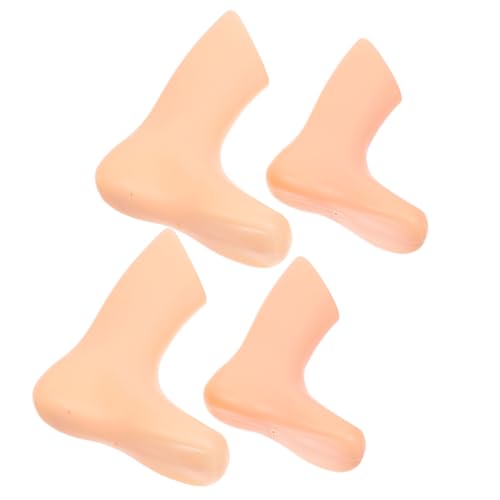 DOITOOL 4pcs Foot Mold Feet Mannequin Foot Sock Model Slipper Boy Sock Model Display Stand Shape Thin Male Ankle Babies Socks Realistic for Display Stand Socks Plastic