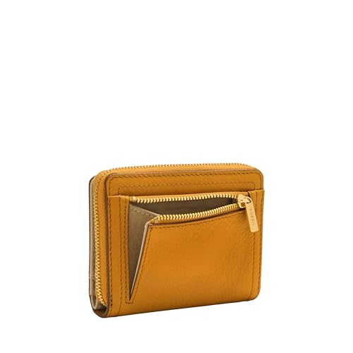 Image of Fossil Women's Logan RFID-Blocking Leather Mini Multifunction Bifold Wallet