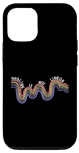 Healing Is Not Linear Mental Health Awareness ���C���{�[ �X�}�z�P�[�X iPhone 12/12 Pro �p