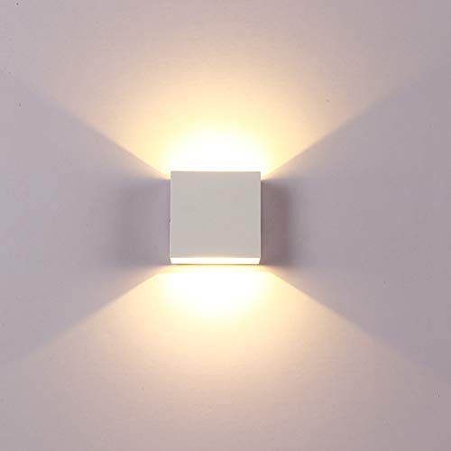 Hongtianyuan Lámpara de Pared Interior,LED Blanco Cálido 3000K Lámpara de Pared, Iluminación Decorativa,para la Sala de Estar Dormitorio Cocina Comedor.