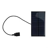USB Handy Ladegerät Solarpanel 5V 2W Tragbare Power Bank Board für Outdoor Camping Wandern und Notfälle