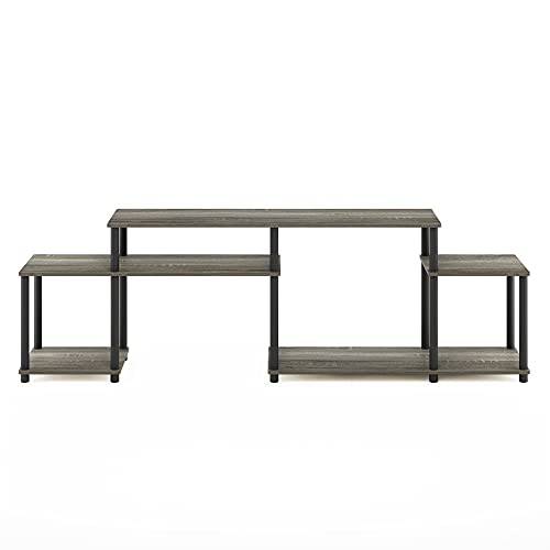 Image of Furinno Turn-N-Tube Handel Stand for TV up to 55 Inch, French Oak