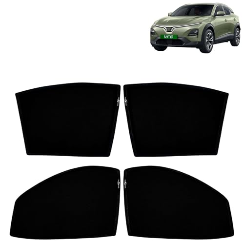Image of KINGSWAY Car Sun Shade Curtains Only Compatible with VinFast VF 6 (2026 Onwards) | Z-Black Fix-Type (Non-Magnetic) | UV & Heat Protection | Pack of 4 Pcs