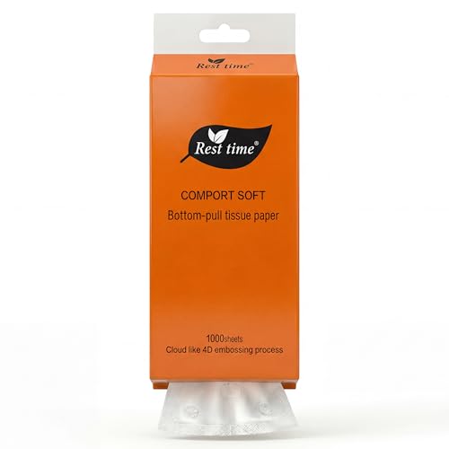 1000 Pull 4-Ply Bottom Pull Napkin Dispenser – Wall Mounted Dining & Restaurant Tissue with Adhesive Hook