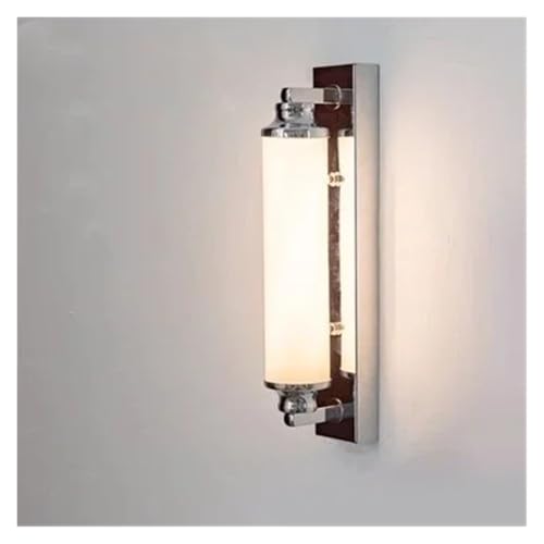 Decoración de habitación de estilo de mediados de siglo con luz neutra fija
