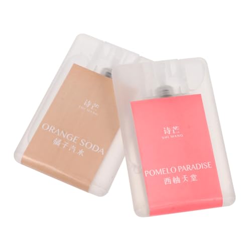 FRCOLOR Perfume De Bolsillo Para Tarjetas 2 Unidades Para El Hogar Portátil Sólido Para Hombre 20 Ml Para Mujer De Plástico