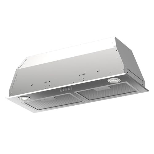 Taurus GF72IXAL Hotte aspirante fixe, inox, compacte de 72 cm de large, 650 m3/h d'extraction, 3 vitesses, commandes mécaniques, efficacité A, 200 W, filtres...
