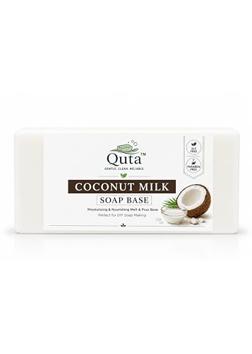 Image of Coconut Milk Melt & Pour Soap Base 950 g - 100% Pure Natural Moisturizing Glycerin Base for DIY Soap Making - SLS & Paraben Free