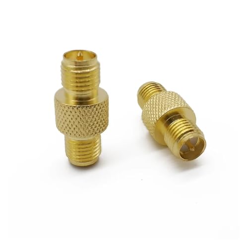 Conector recto hembra RP a hembra de 10 piezas para extensión de cable coaxial 2