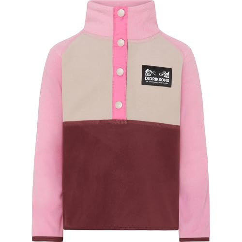 Didriksons Kinder Monte Half Bu 4 Pullover, Anemon Red, 120 cm