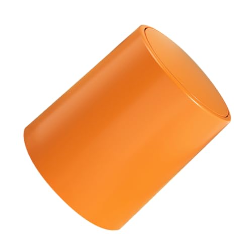 Caneca de basura rectangular de plástico naranja