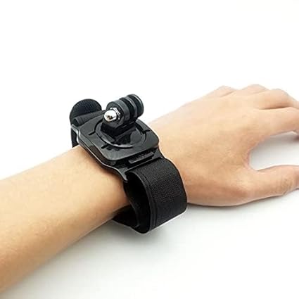 Rhymestore Action Camera 360 Degree Rotating Wrist Strap Mount for GoPro Hero 5 6 7 8 9 10 | Xiaomi Yi 4K Action Camera Sjcam