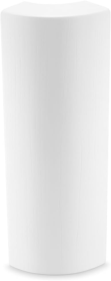 5.5" x 3/4" Rounded Outside Bullnose Corner Baseboard Molding and Trim Block. Pine. Primed White. Fits Standard 3/4" Rounded Bullnose Corners. (10)