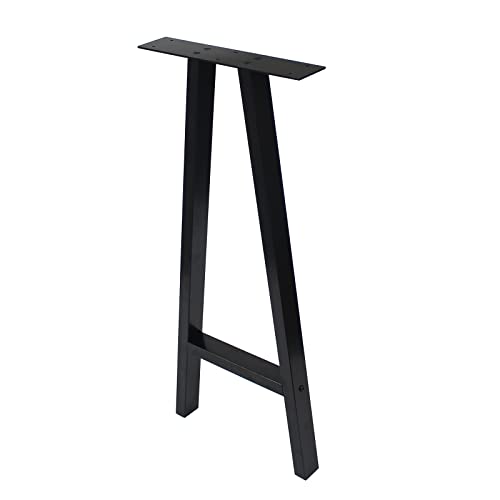 Metal Table Legs 35 Inch Heavy Duty A Shape Metal Desk Legs Set Of 2,35” Height 15” Wide Industrial Table Legs,Black Table Legs,Modern Table Legs,Console Table Legs #TOP3