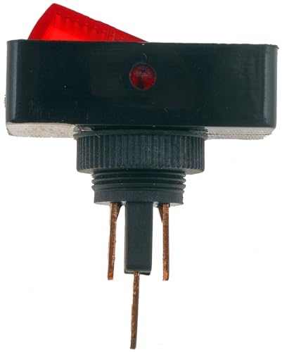 Interruptor rectangular rojo Dorman 85945 tipo balancín para empotrar en salpicaderos 2