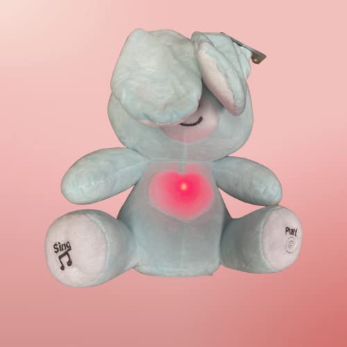 Pompin Plush Peek A Boo Singing Bunny With Light Up Heart | Easter Bunny Toy | Plays Peek-A-Boo & Sings Do Your Ears Hang Low? | Easter Bunny Gift #TOP2