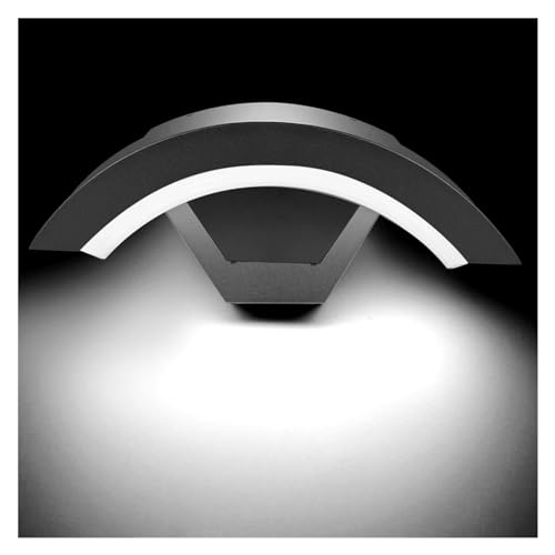 Luminaire extérieur LED canal porche 18W blanc froid étanche IP65 applique alu