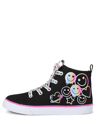 The Children's Place Girl's Casual Lace Up Hi Top Sneakers3