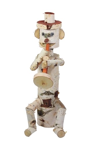 Holzfigur für Garten aus Birke R 55cm Gartenschmuck