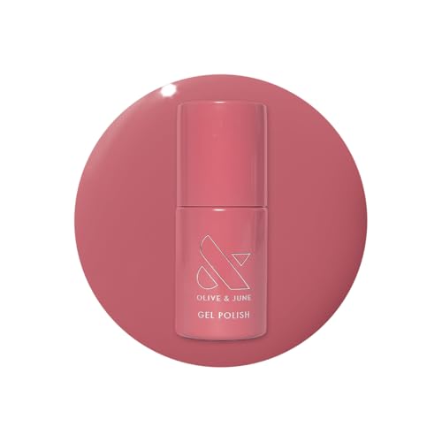 Olive & June Gel Polish | UV LED Nail Lamp Needed | Long Lasting Formula | Up to 21 Days of Wear | Damage-Free Removal | Salon-Quality Manicure Pedicure at Home| Boysenberry Glass