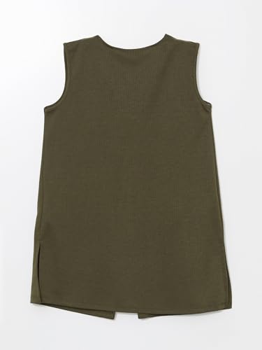 LC WAIKIKI V-Neck Women's Waistcoat 2Xl Khaki