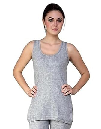 Women's Sleeveless Thermal Top for Winter Warmth - Heat Retaining Fabric, Ideal for Layering, Lightweight and Comfortable Fit | Cold Weather Protection - Grey-image-42