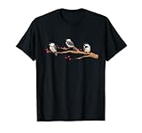 Chickadee Bird Chickadees On Branch Birding T-Shirt