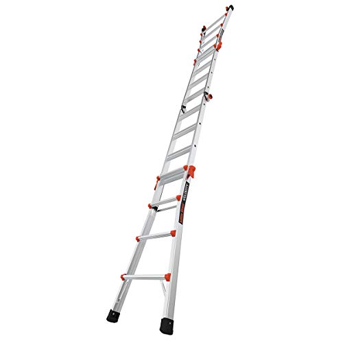 Little Giant Ladders, Velocity with Wheels, M17, 17 Ft, Multi-Position Ladder, Aluminum, Type 1A, 300 lbs Weight Rating, (15417-001)