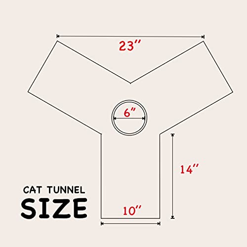 Tempcore Pet Cat Tunnel Tube Toys 3 Way Collapsible, Tunnels for Indoor Catsï¼Kitty Bored Peek Hole Toy Ball Cat, Puppy, Kitty, Kitten, Rabbit - Image 4