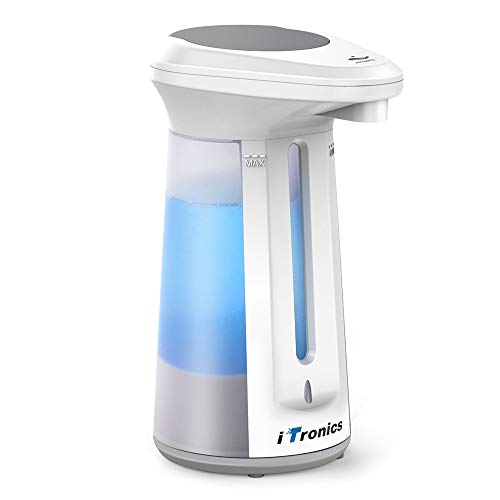 iTronics 113 Automatic Soap Dispenser Touchless Hand Soap Dispenser for Bathroom Kitchen Dish