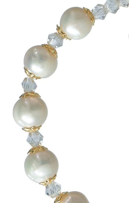 Sine Cera Freshwater Pearl 1 Decade Catholic Rosary Bracelet, 8mm Pearl Beads3