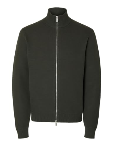 Slhdane Ls Knit Structure Full Zip élégance et maille premium