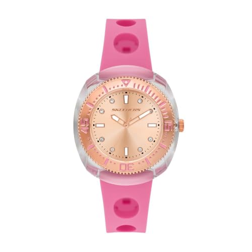 Image of Skechers Redondo Metal and Silicone Watch for Women