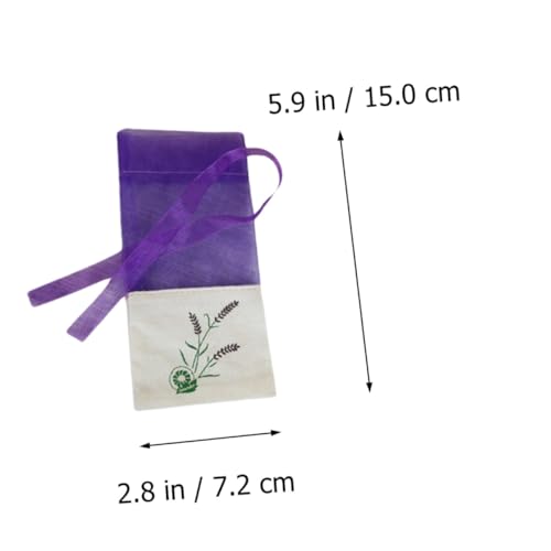 Bolsita de yute para especias lavanda 12 unidades miniatura 2
