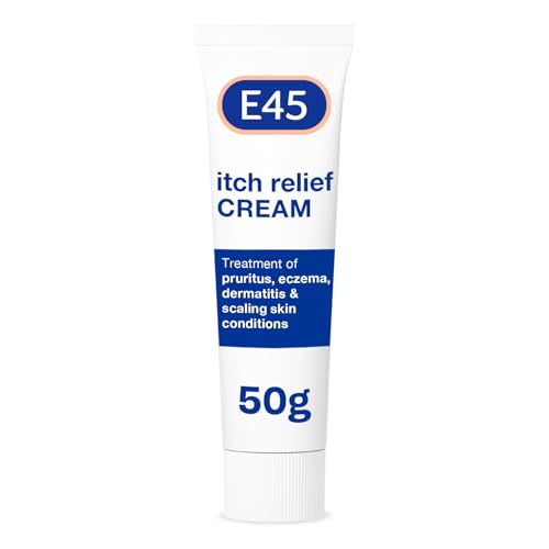 E45 Itch Relief Cream 50g for Eczema Dermatitis & Skin Irritation
