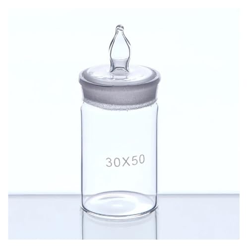 Bouteilles en verre de laboratoire lot de 2 forme basse et haute calibre standard