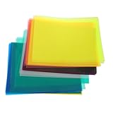 Alipis 50 Hojas Papel Celofán Translucido Láminas de Colores para Manualidades DIY Envoltura de y Decoración con Efectos de Luz para Proyectos Escolares
