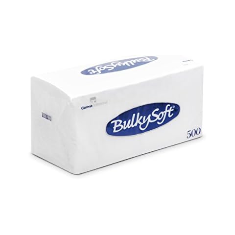 Bulky Soft BS-32130 serviettes, 1/4-fold, 1-ply, 30 x 30 cm, white (pack of 500) Cover