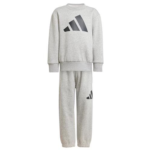 adidas Unisex Kinder ESSENTIALS JOGGER, Medium Grey Heather/Black, 3-4...