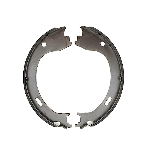 Image of Detroit Axle - Front Ceramic Brake Pads + Rear Semi-metallic Brake Shoes Replacement for 2009 Ford F-150