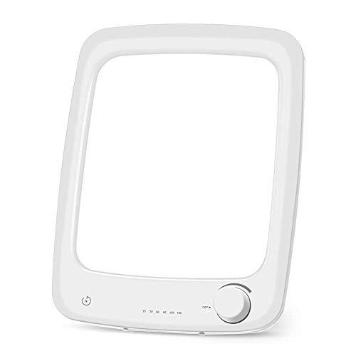 Tageslichtlampe Lichttherapielampe 10000 lux,Tageslichtleuchte Stufenlose Helligkeit und 6 Timer-Einstellungen Sonnenlichtlampe, volles