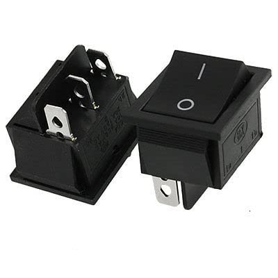Commutateur 5 x 3 broches SPDT rocker switch 16A 250V AC pour montage encastré