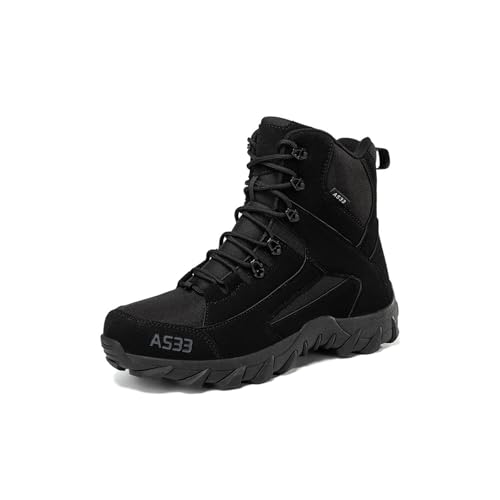 Image of Kervaky Men's Tactical Boots - Military & Work - Durable & Lightweight - Beige