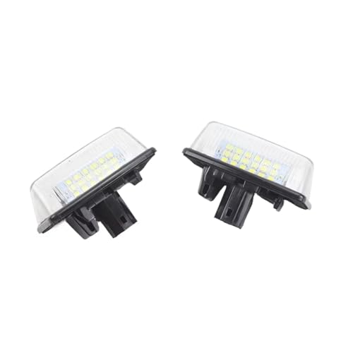 Lámpara placa matrícula LED 6000K que elimina la luz amarilla trasera